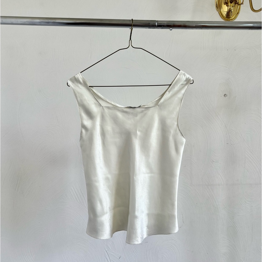 Silky Cream White Tank